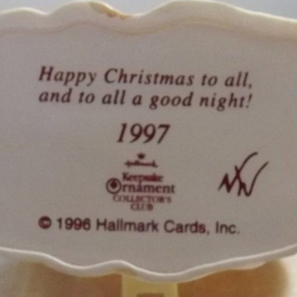Happy Christmas to All Hallmark Ornament 1997 - Picture 8 of 8